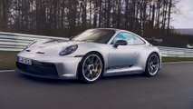 The new Porsche 911 GT3 in Dolomit silver Driving Video