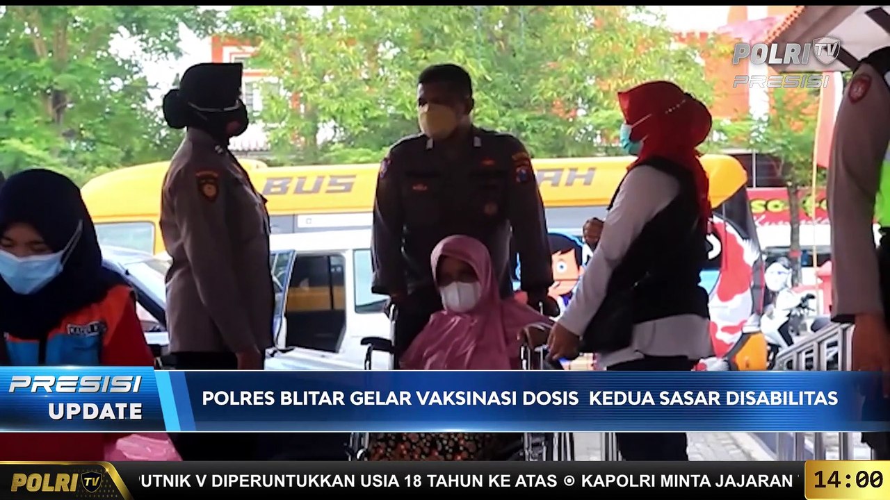 PRESISI Update 14.00 WIB : Polres Blitar Gelar Vaksinasi Untuk Penyandang Disabilitas