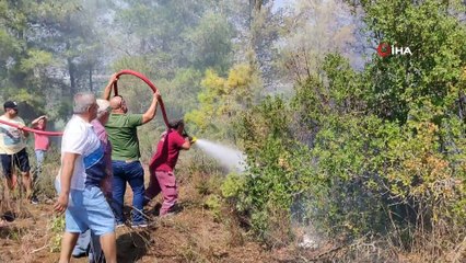 Manavgat’ta mezarlıkta çıkan yangın kontrol altına alındı