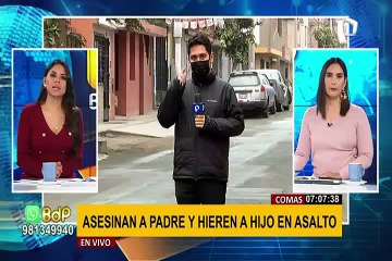 Comas: asesinan a hombre y hieren gravemente a su hijo cuando acudían a trabajar