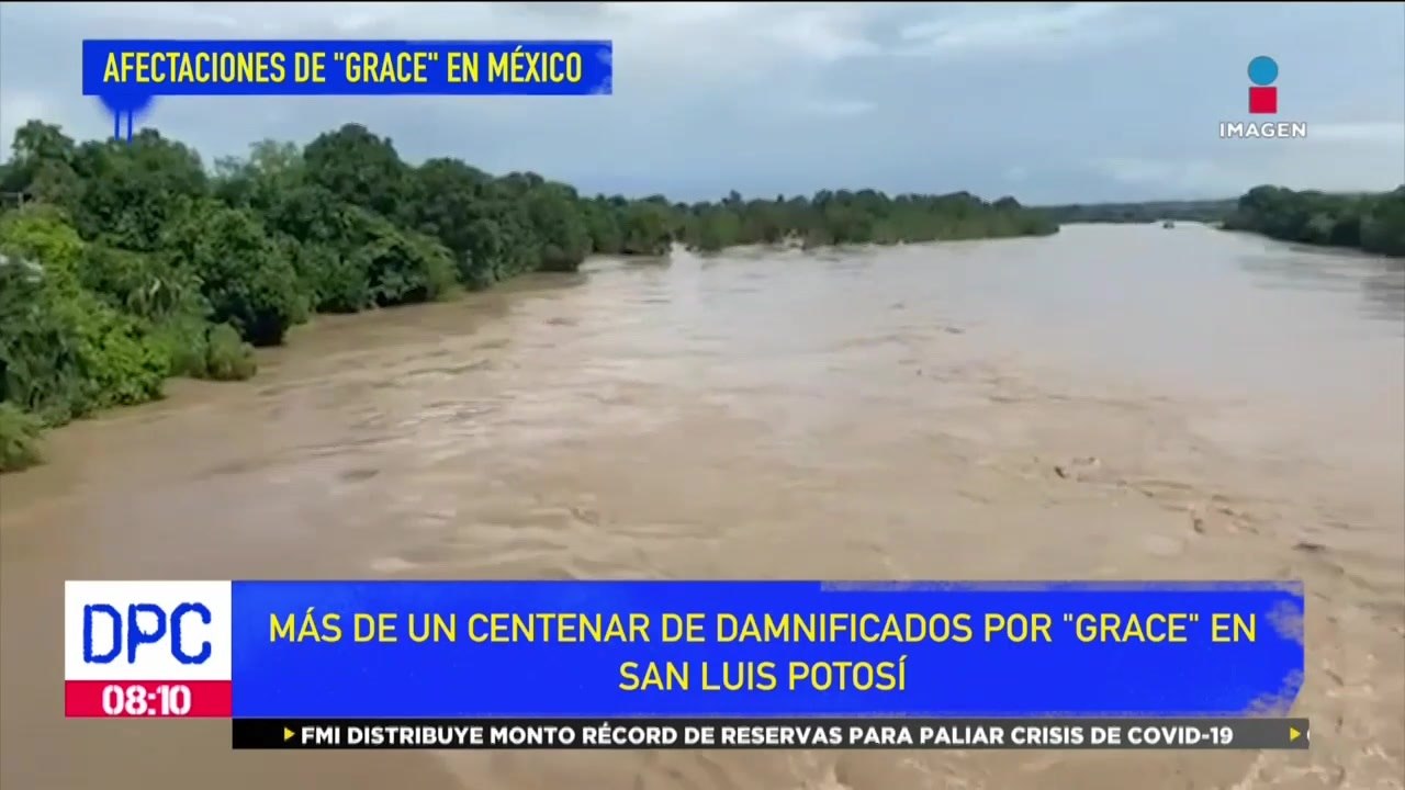 Más de un centenar de damnificados son afectados por "Grace" en SLP