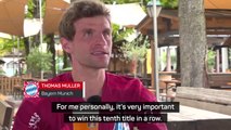 Muller targets tenth successive title with Bayern