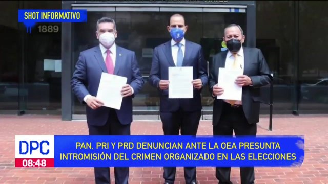 PAN, PRI, PRD denuncian ante la OEA presunta intromisión del crimen organizado en las elecciones