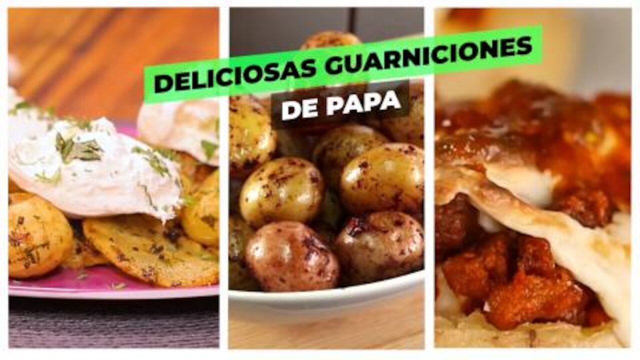Deliciosas guarniciones de papa.| Cocina Delirante