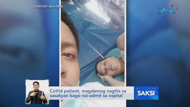 COVID patient, magdamag nagtiis sa sasakyan bago nai-admit sa ospital; Malacañang: ICU capacity sa NCR at nationwide, high-risk na pero hindi pa kritikal | Saksi