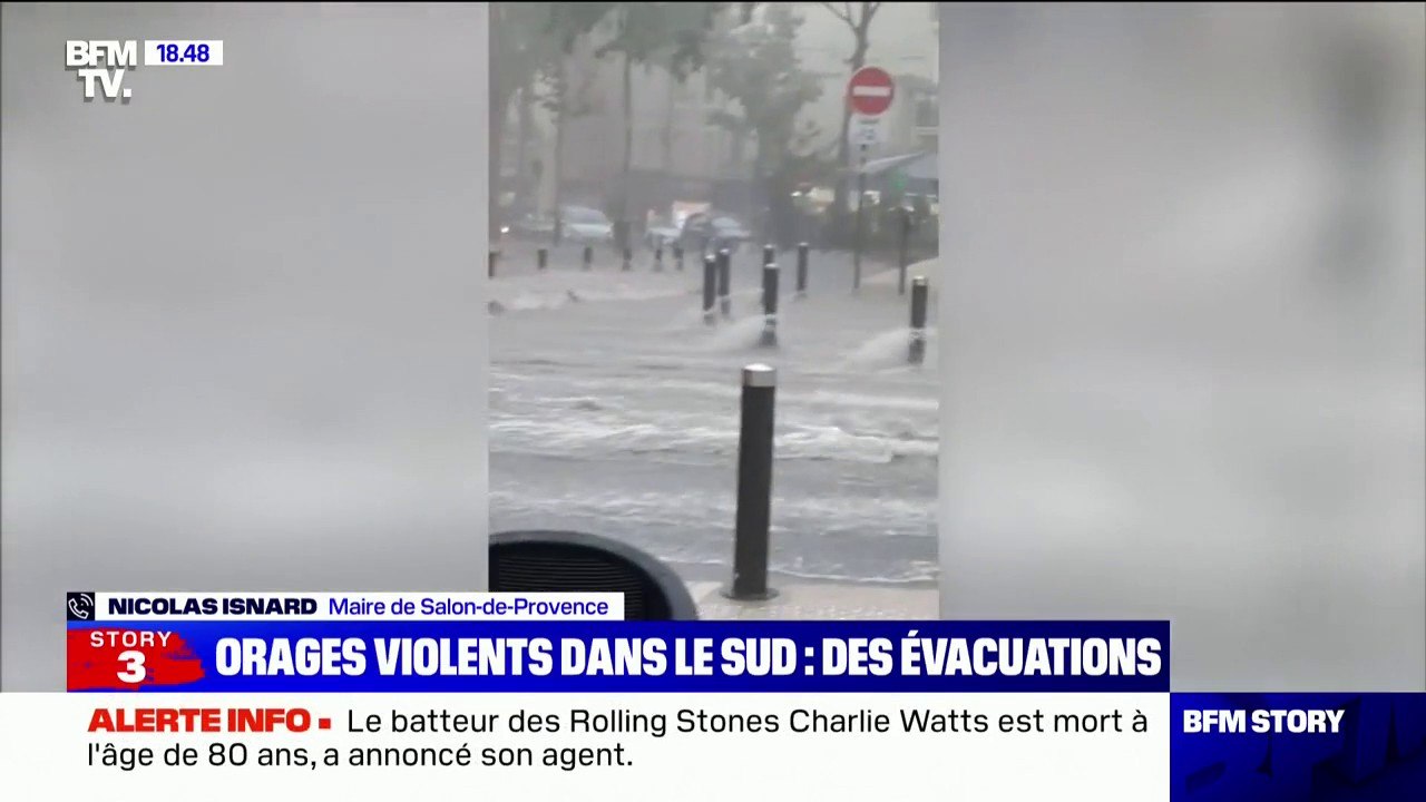 Le Maire De Salon De Provence Decrit Les Violentes Inondations Qui Frappent Les Bouches Du Rhone Video Dailymotion