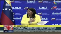 Delcy Rodríguez: Existe un ataque sistemático de EE.UU. contra la población civil venezolana