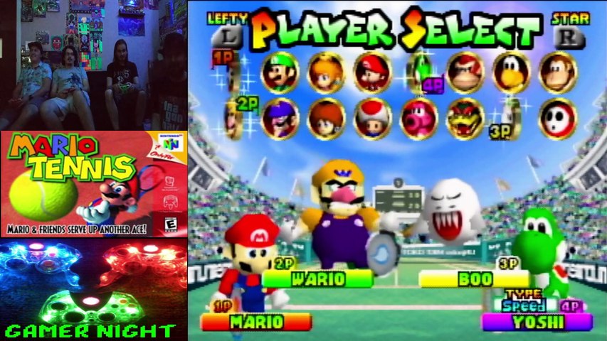 Gamer Night #19 - Mario Tennis (Nintendo 64) | Bros Doubles Matches - video  Dailymotion