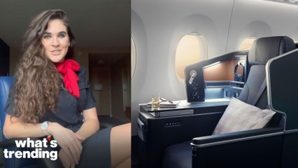 Viral TikTok Flight Attendant Answers FAQ's on Getting First Class for Free