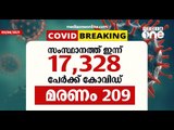 സംസ്ഥാനത്ത് ഇന്ന് 17,328 പേർക്ക് കോവിഡ് സ്ഥിരീകരിച്ചു | Covid 19 | Kerala
