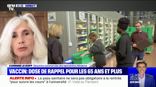Corinne Le Goff (Moderna): Si le virus devient de plus en plus infectieux, (...) on peut envisager un rappel tous les ans, comme le vaccin contre la grippe