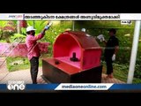 ലോക്ഡൗണില്‍ അടച്ചിട്ടിരുന്ന ക്ഷേത്രങ്ങള്‍ അണുവിമുക്തമാക്കി ശിഹാബ് തങ്ങൾ റിലീഫ് സെൽ പ്രവർത്തകർ