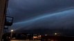 Dark shelf cloud hovers over Minneapolis