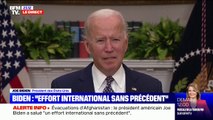 Joe Biden sur les évacuations d'Afghanistan: 