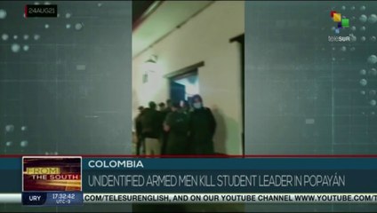 Colombia: Unidentified gunmen kill student leader