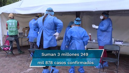 México reporta 18 mil 262 contagios y 940 decesos en 24 horas