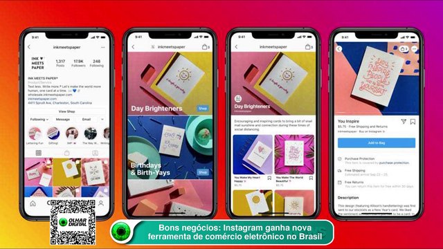 Bons negócios Instagram ganha nova ferramenta de comércio eletrônico no Brasil