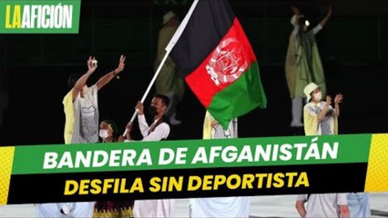 Sin ningún deportista, desfila bandera de Afganistán como homenaje en los Juegos Paralímpicos