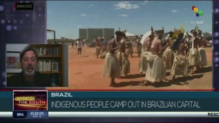 Brazil: Indigenous people camp outside the seat of power in Brasilia