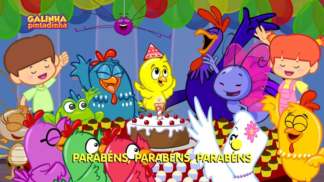PARABÉNS DA GALINHA PINTADINHA - Clipe Música Oficial - Galinha Pintadinha 4