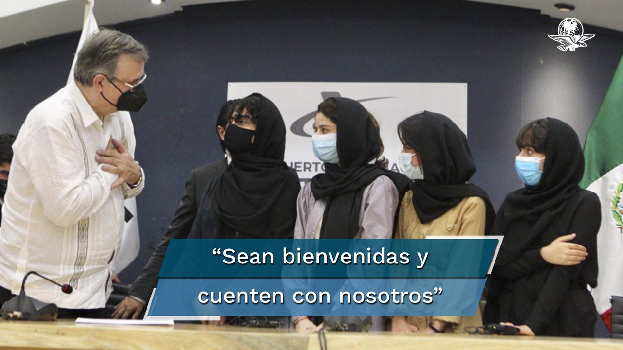 "México salvó nuestras vidas y sueños"; llegan al país refugiadas de Afganistán