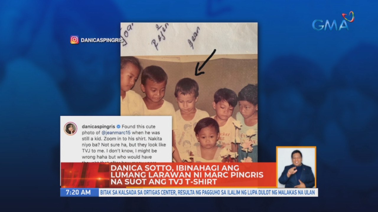 Danica Sotto, ibinahagi ang lumang larawan ni Marc Pingris na suot ang TVJ t-shirt | UB