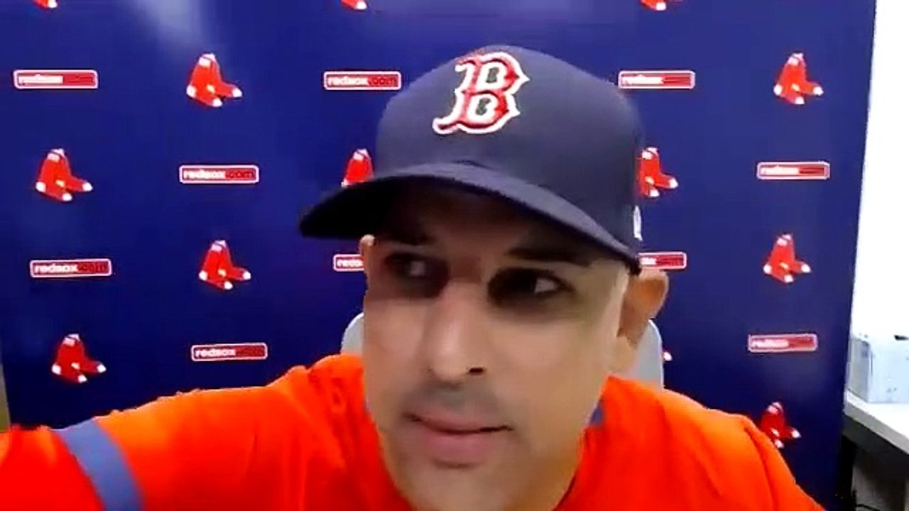 Alex Cora on Matt Barnes: "Yeah... we're concerned...we have to make adjustments." | BOS vs MIN 8-24