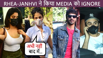 Rhea-Janhvi Ignores Media,Varun's Fun Banter With Media, Anil Kapoor, Ranbir  Stars Spotted