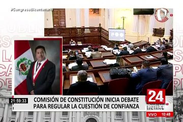 Comisión de Constitución debatió cuestión de confianza