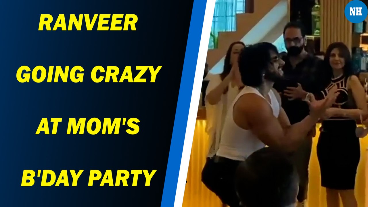 Videos of Ranveer going crazy at mom's b'day party went viral