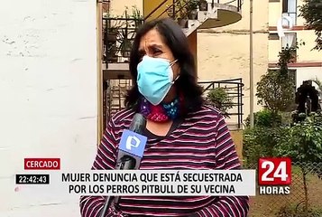 Mujer denuncia que está secuestrada por los perros de su vecina y no puede salir de su vivienda