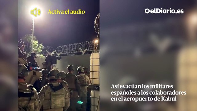 España, España y pañuelos rojos: así evacúan los militares españoles a colaboradores afganos en Kabul