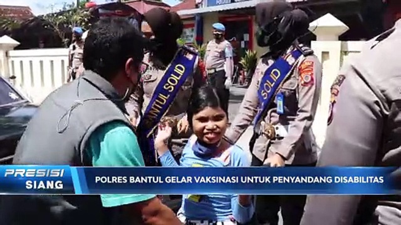 Polres Bantul Gelar Vaksinasi Untuk Penyandang Disabilitas