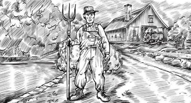 Arriverez-vous à trouver la femme du fermier dans l’image