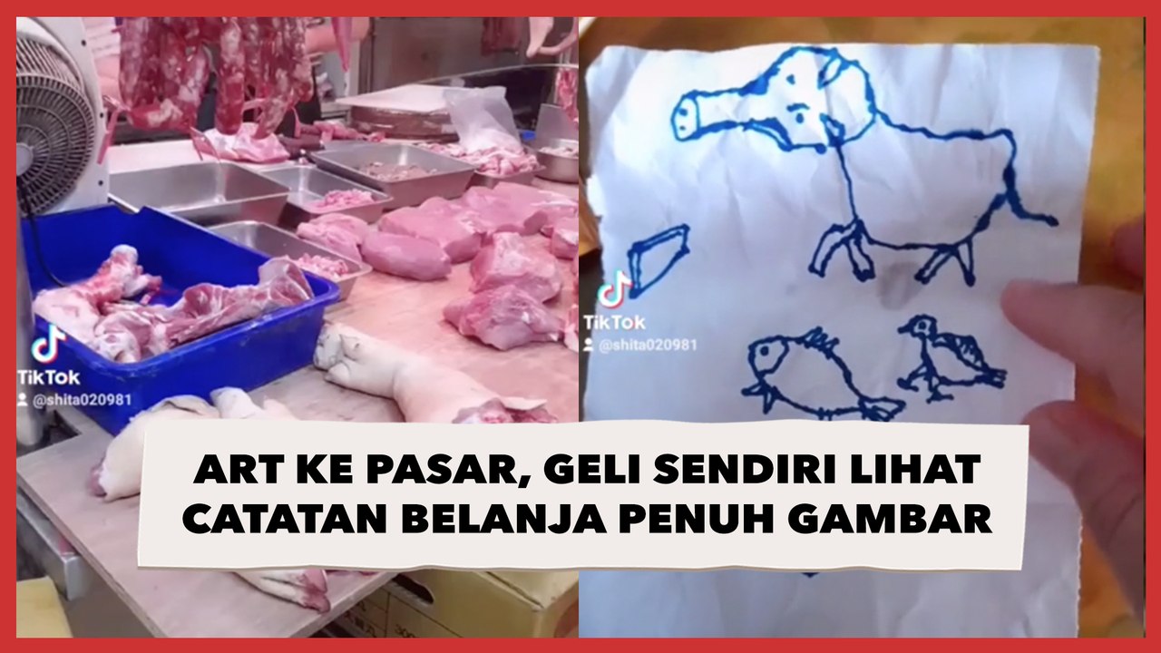 ART Disuruh ke Pasar oleh Majikan, Geli Sendiri Lihat Catatan Belanja Penuh Gambar
