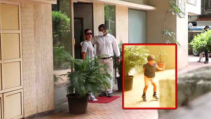 Kareena Kapoor Khan संग Taimur Ali Khan दिखे कूदते फांदते; Watch video | FilmiBeat