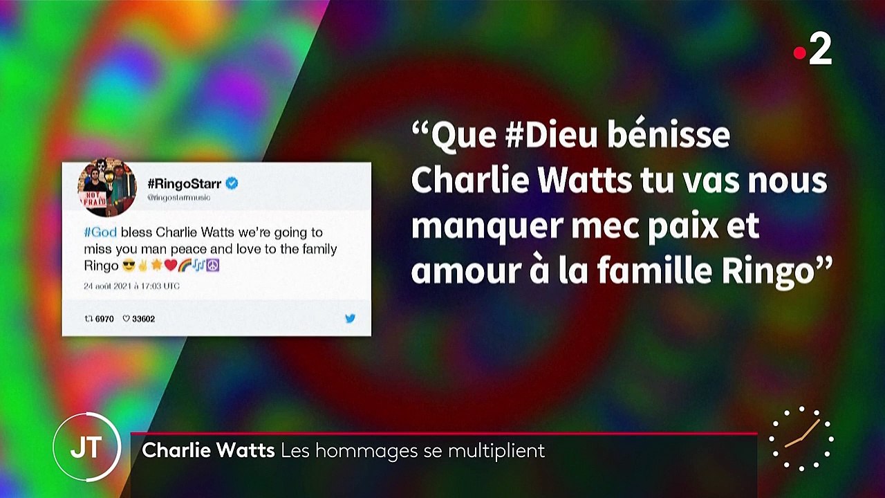 Musique : Charlie Watts, batteur des Rolling Stones, décède à l'âge de 80 ans