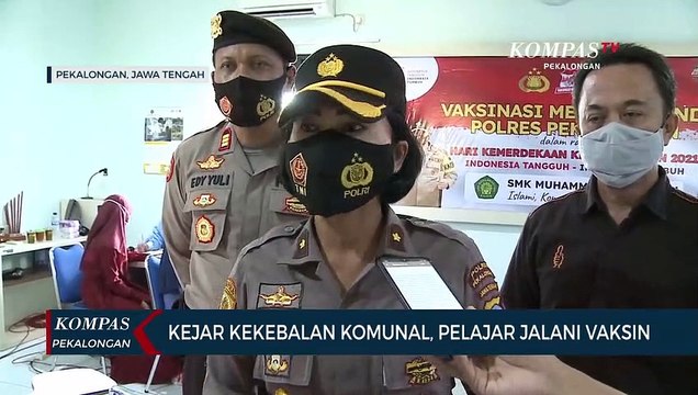 Kejar Kekebalan Komunal , Pelajar Jalani Vaksin
