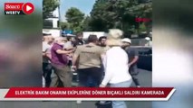 Sarıyer'de elektrik bakım onarım ekiplerine döner bıçaklı saldırı