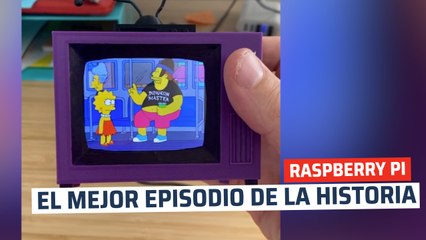 RASPBERRY PI con forma de TV de los Simpson