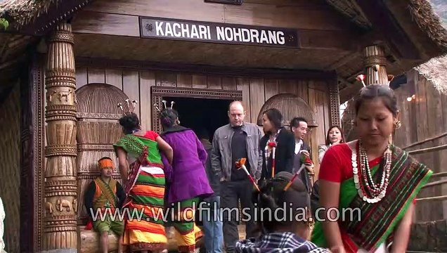 Kachari Nohdrang - Traditional hut of Dimasa-Kachari tribe