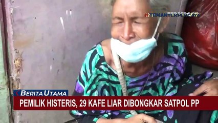 29 Cafe Liar di Samping Rel Kereta Api dan Kolong Tol Dibongkar Satpol PP