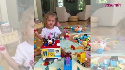 Alin ve Lina'nın yeni bir fikri var! Pelin Akil'in ikiz kızları...