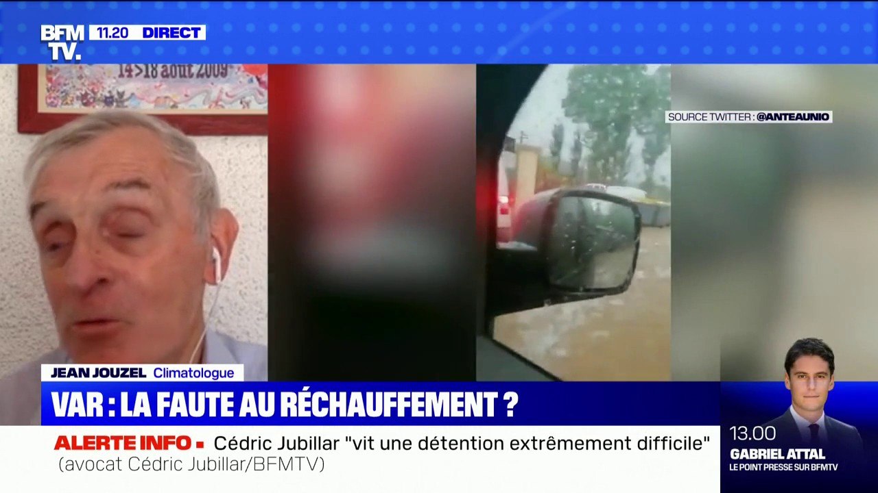 Incendie et pluies dans le Var: pour le climatologue Jean Jouzel, le réchauffement climatique est bien "à l'origine" des intempéries