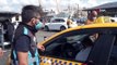 Eminönü'nde polis ekipleri taksicilere yönelik denetim gerçekleştirdi