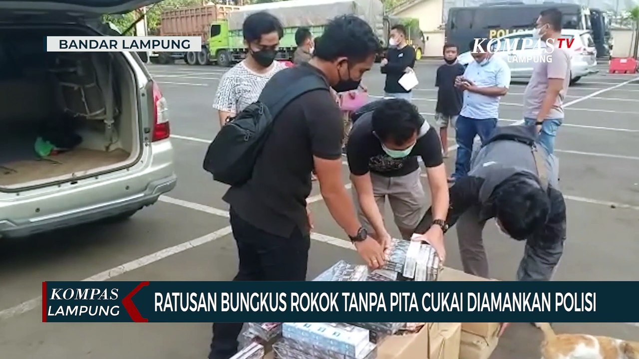 Ratusan Bungkus Rokok Tanpa Pita Cukai Diamankan Polisi