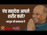 पंच महादेवा आपले शरीर कसे? Satguru Shri Wamanrao Pai | Jeevanvidya | Lokmat Bhakti