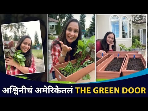 अश्विनी भावेचं अमेरिकेत घरामध्येच गार्डन | Ashwini Bhave The Green Door | Lokmat CNX Filmy