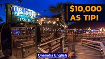 Florida restaurant gets 10,000 dollars as tip | Oneindia News