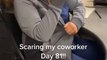 Woman Scares Coworker by Tossing Fake Cockroach in Her Cubicle